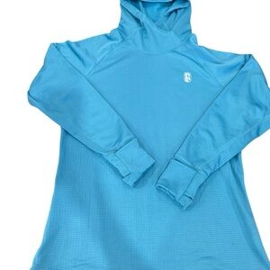 Blue Hiking Hooded Sweatshirt